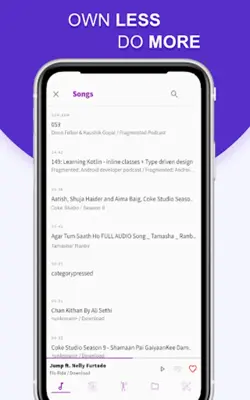 Music Player - Minimal android App screenshot 1